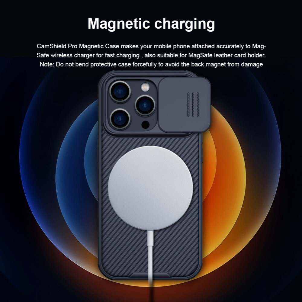 Coque Magnétique CamShield iPhone 14 Pro Max Noir
