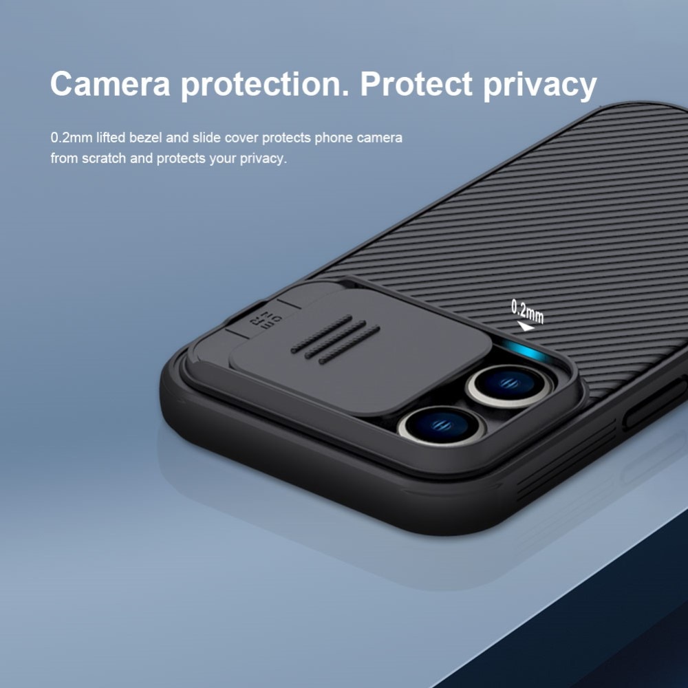 Kit pour iPhone 15 Pro Max: Coque CamShield et protecteur d’écran