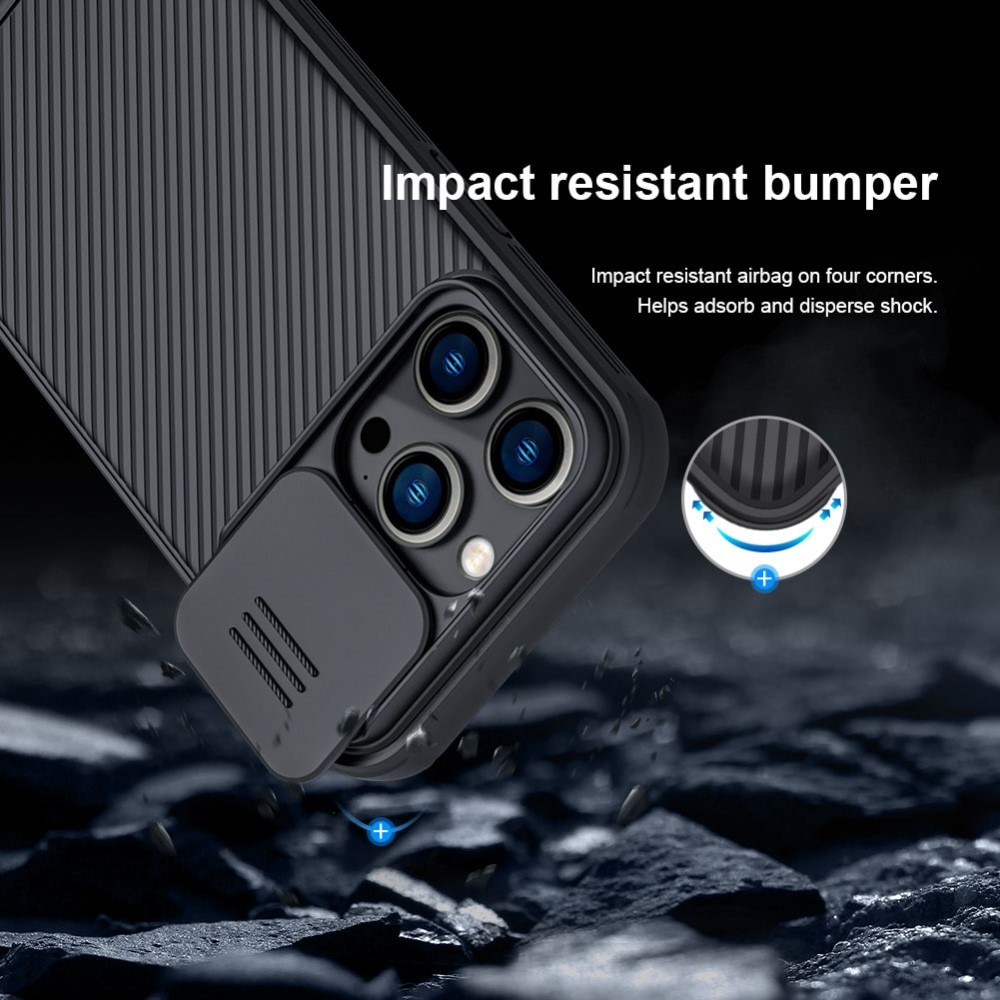 Coque CamShield iPhone 14 Pro, Noir