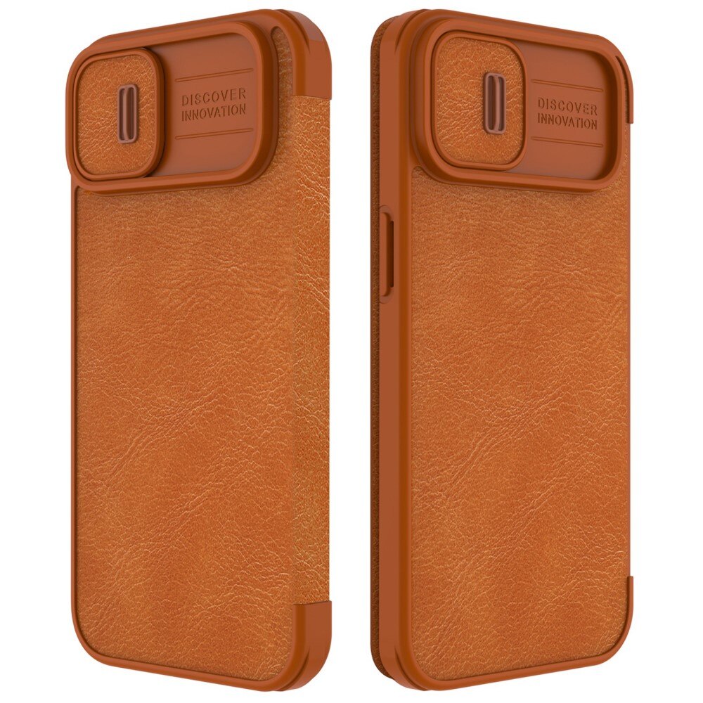 Etui Qin Pro CamShield iPhone 14 Brown