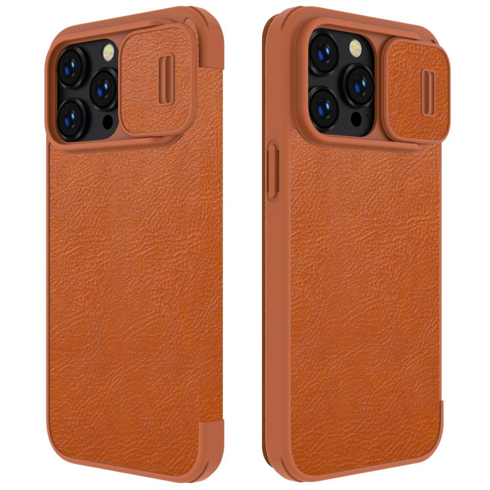 Etui Qin Pro CamShield iPhone 14 Pro Max Brown