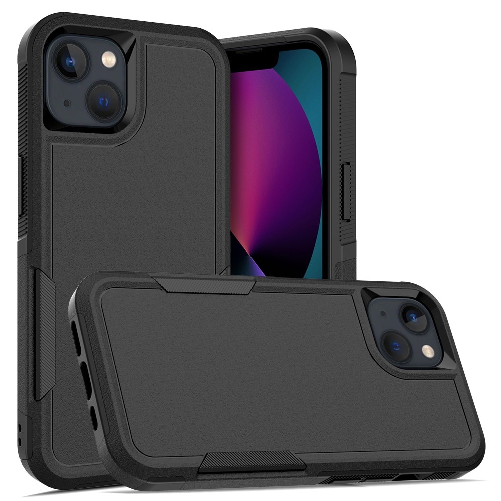 Coque hybride Off-road iPhone 13, noir