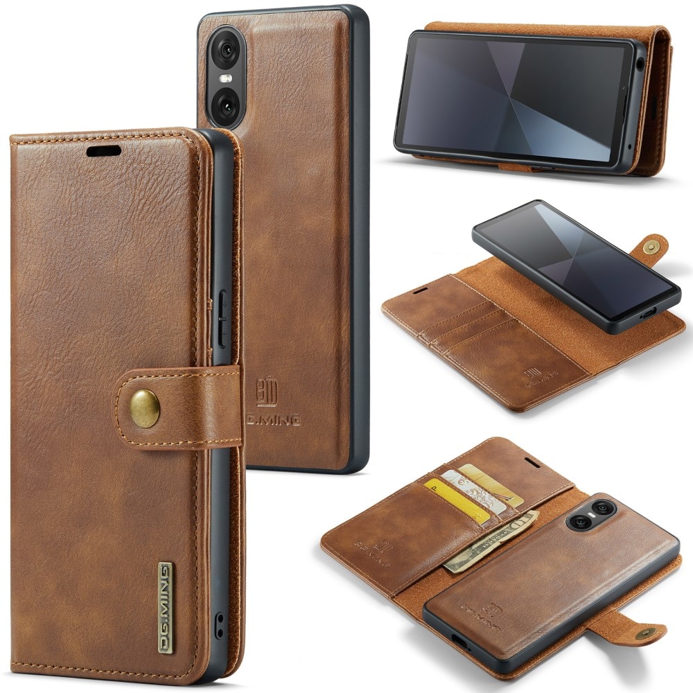 Étui portefeuille Magnet Wallet Sony Xperia 10 VI, Cognac