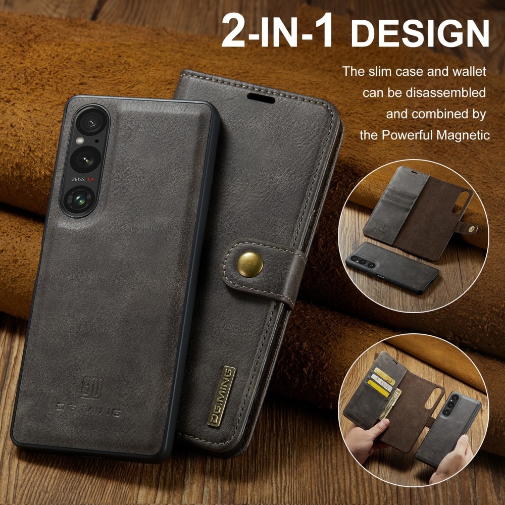 Étui portefeuille Magnet Wallet Sony Xperia 1 VI, Brown