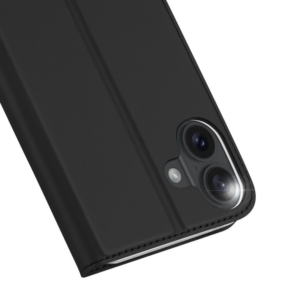 Étui portefeuille Skin Pro Series iPhone 16, Noir