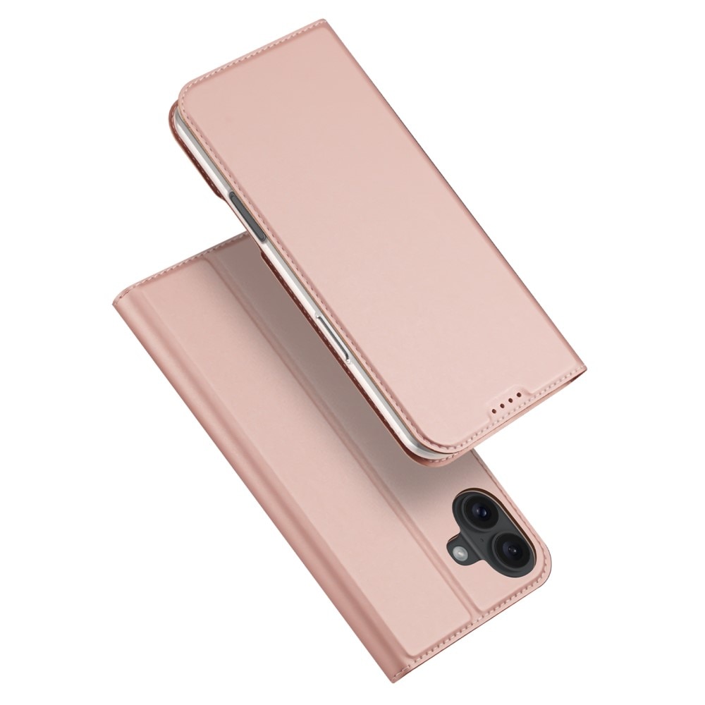 Étui portefeuille Skin Pro Series iPhone 16, Or rose