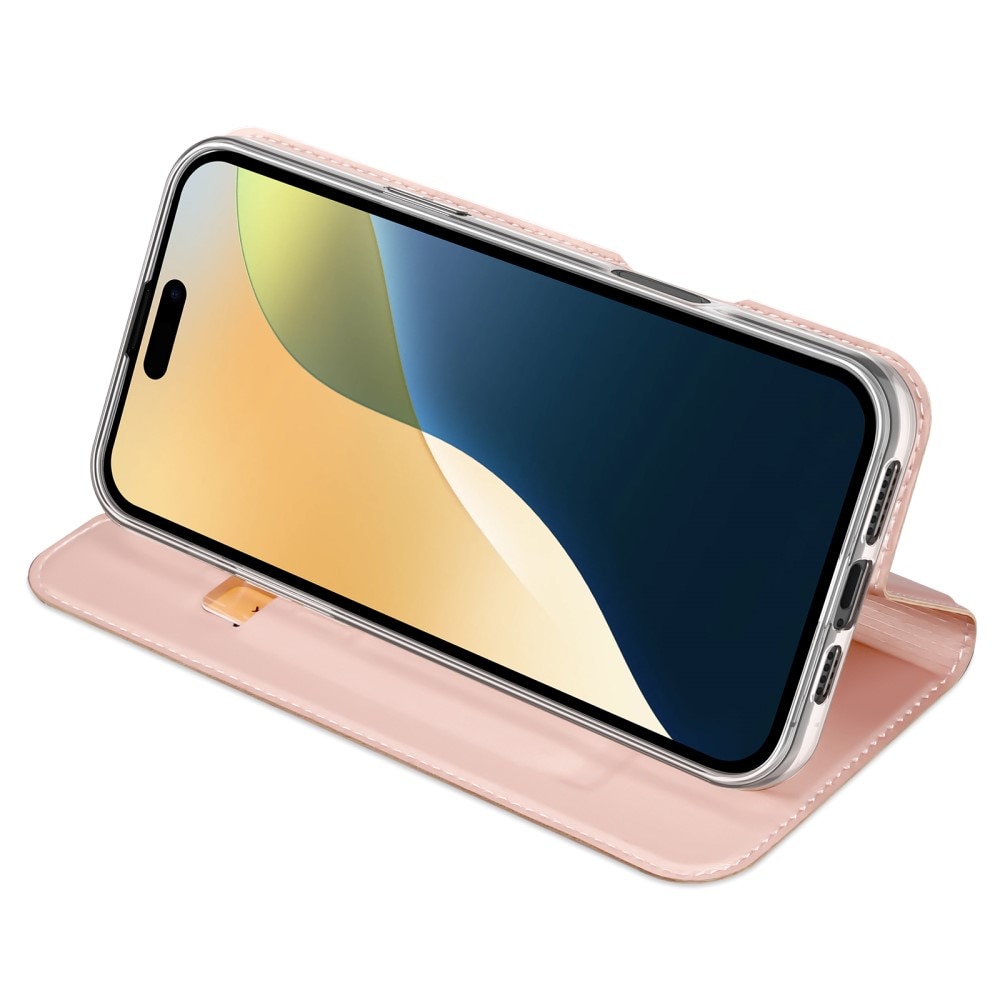 Étui portefeuille Skin Pro Series iPhone 16, Or rose