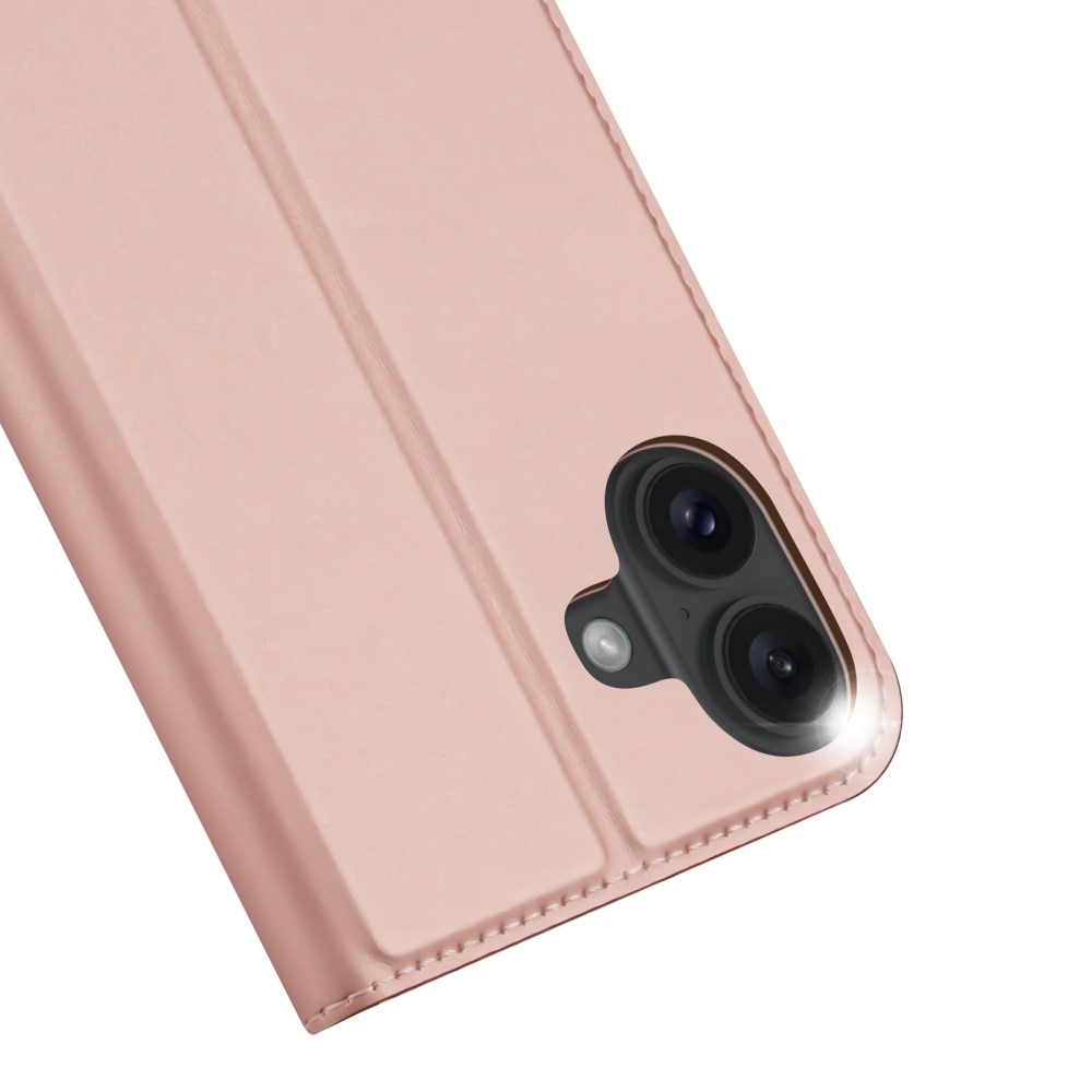 Étui portefeuille Skin Pro Series iPhone 16, Or rose