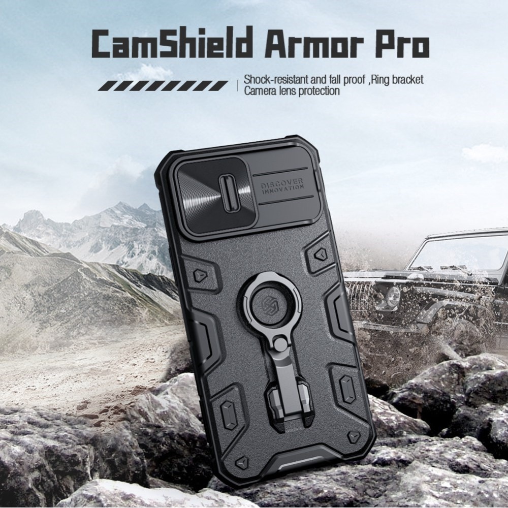 Coque CamShield Armor iPhone 14 Pro Noir
