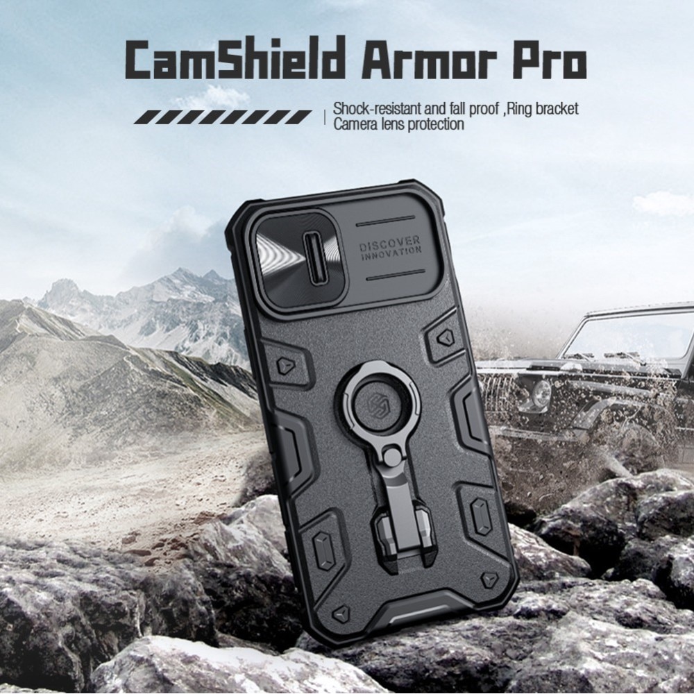 Coque CamShield Armor iPhone 14 Plus Noir