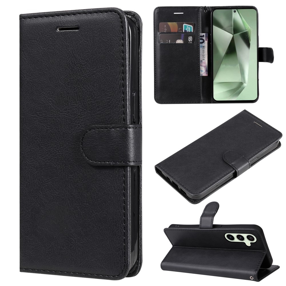 Étui portefeuille Samsung Galaxy S24 FE, noir