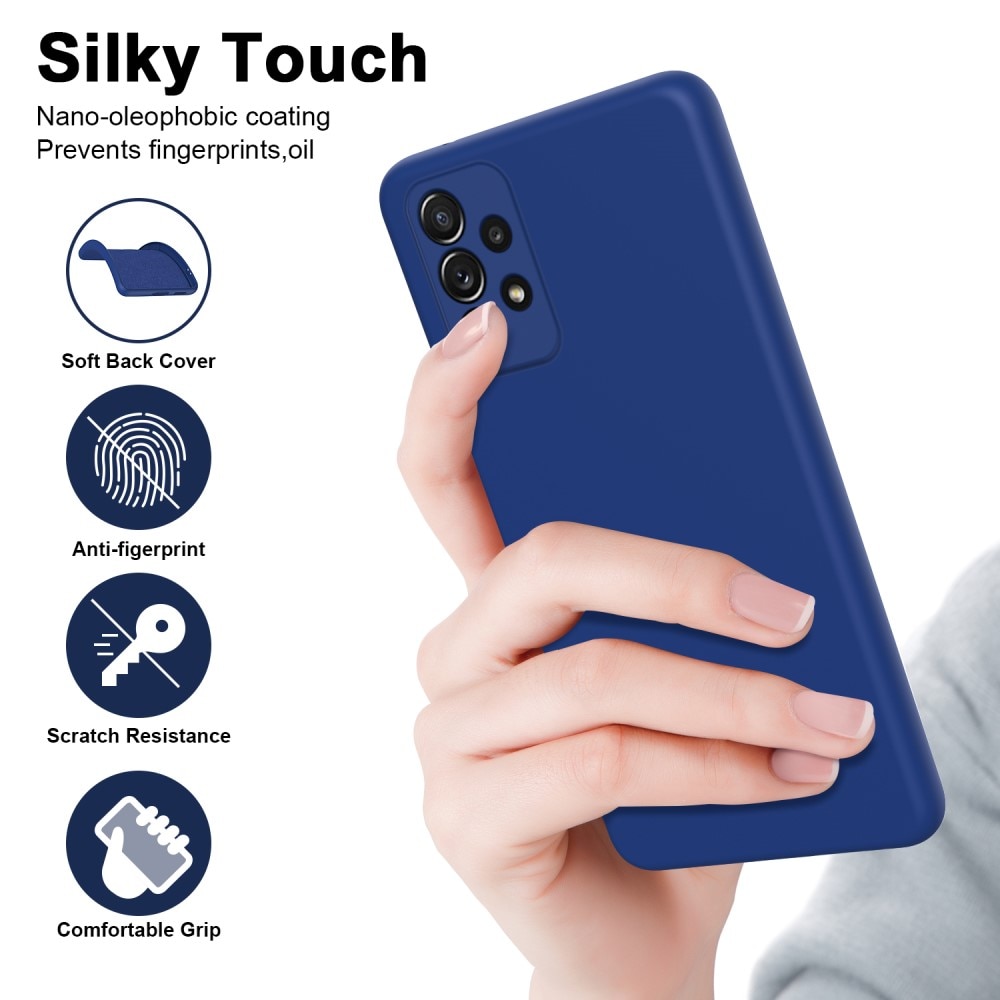Coque TPU Samsung Galaxy A13, bleu foncé