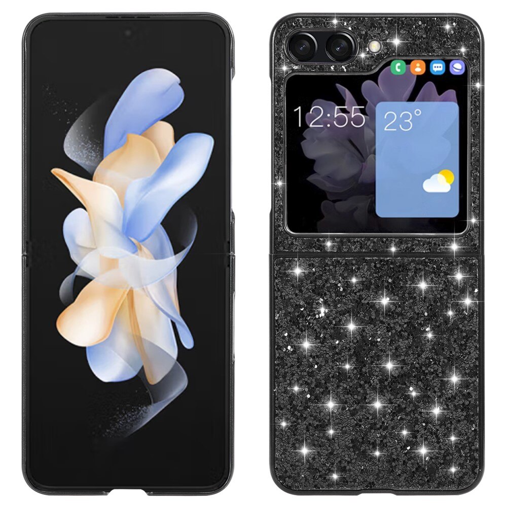 Coque Briller Samsung Galaxy Z Flip 6, noir
