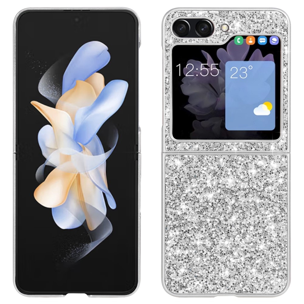 Coque Briller Samsung Galaxy Z Flip 6, argent