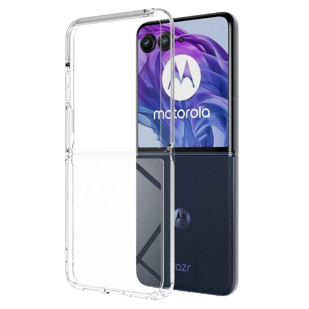 Coque hybride pour Motorola Razr 50 Ultra, Transparent