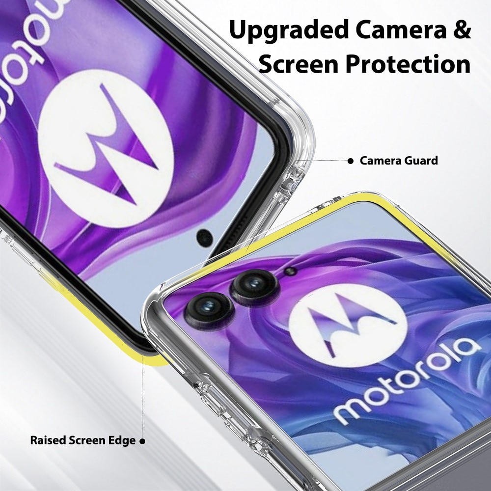 Coque hybride pour Motorola Razr 50 Ultra, Transparent