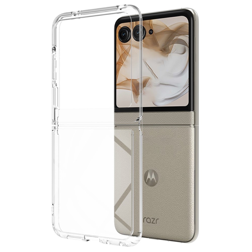 Coque hybride pour Motorola Razr 50, Transparent