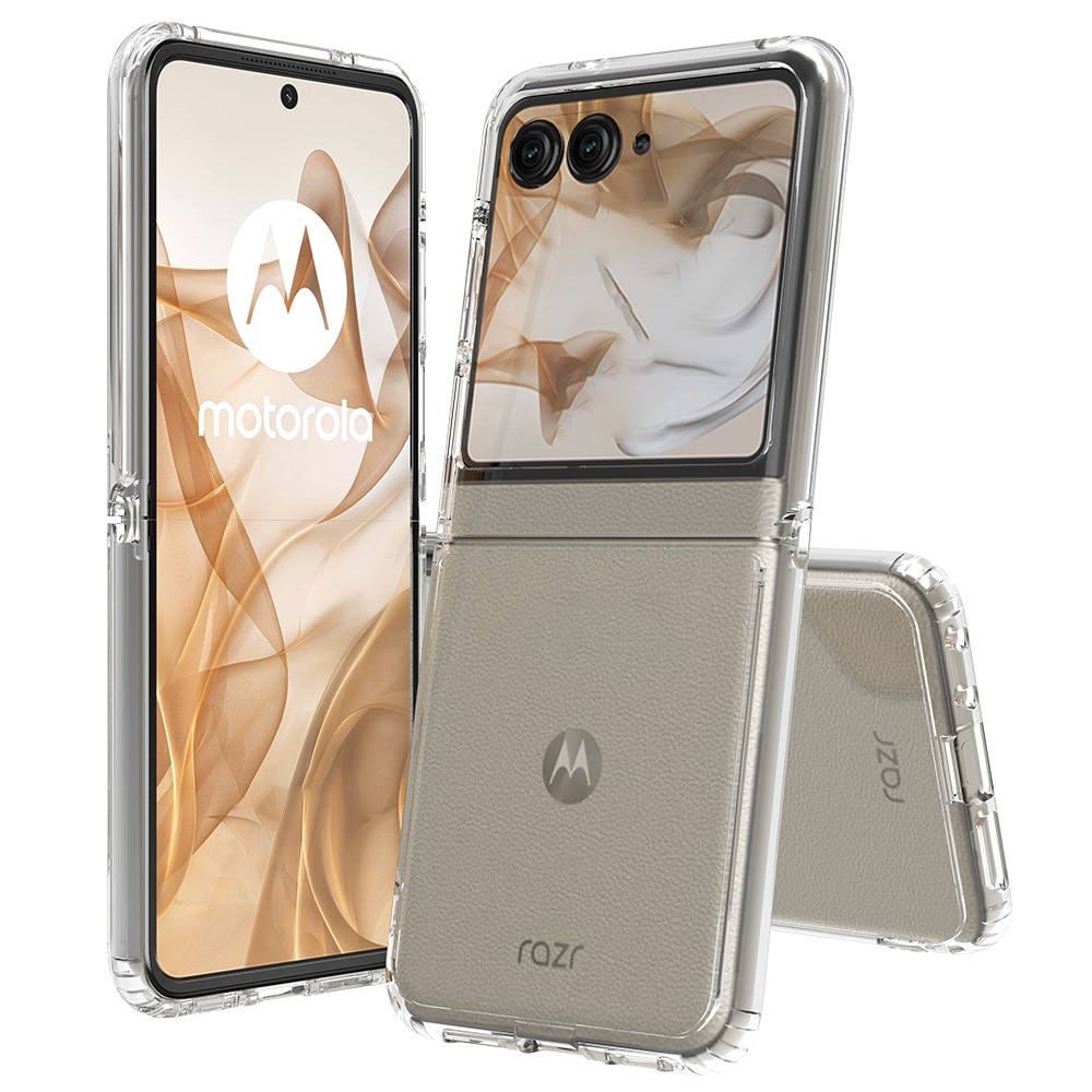 Coque hybride pour Motorola Razr 50, Transparent