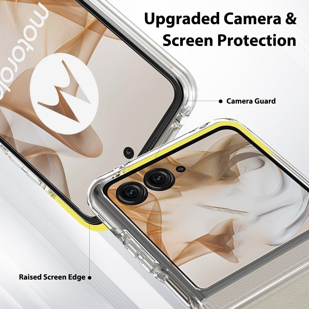 Coque hybride pour Motorola Razr 50, Transparent