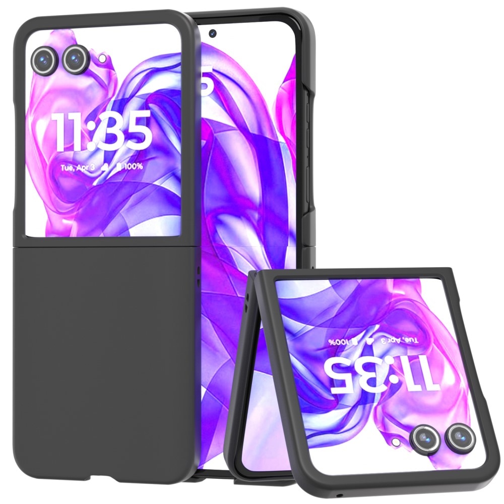 Coque dures caoutchoutées Motorola Razr 50 Ultra, noir