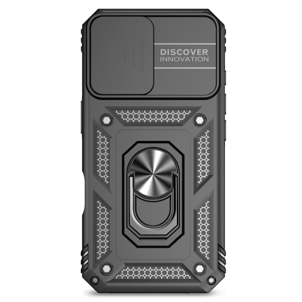 Coque Hybride Ring avec Protège Caméra iPhone 16e, Noir