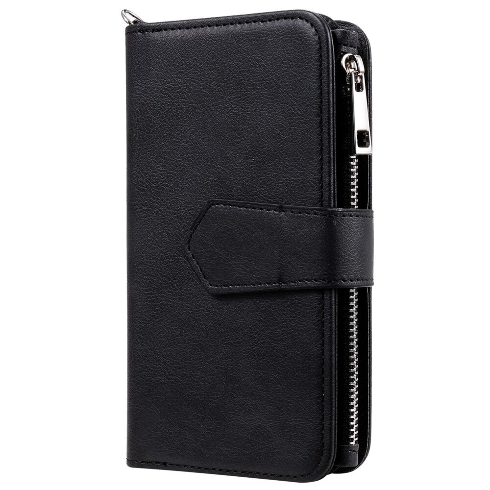Zipper Magnet Wallet iPhone 14 Pro Noir
