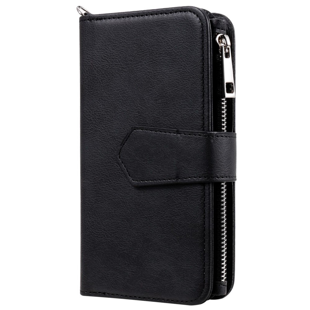 Zipper Magnet Wallet iPhone 14 Pro Noir