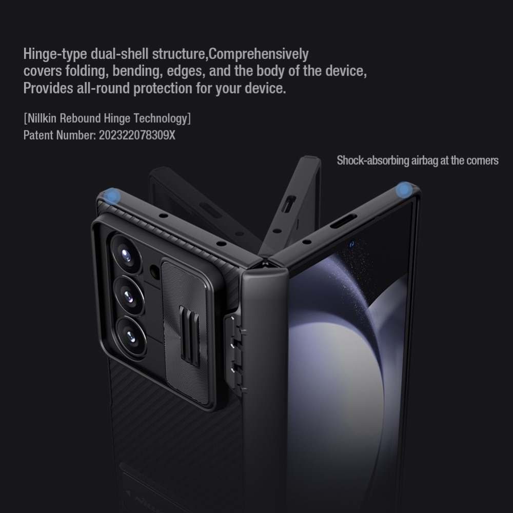 Coque CamShield Fold avec Kickstand Samsung Galaxy Z Fold 6, noir