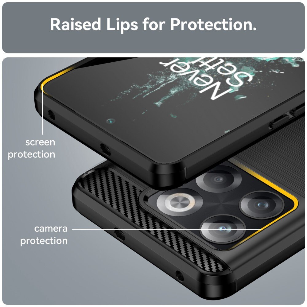 Coque TPU Brushed OnePlus 10T Noir