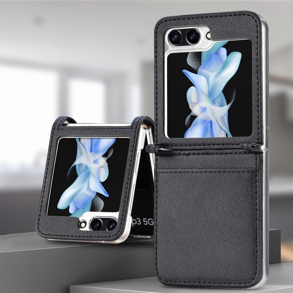 Étui portefeuille Slim Card Wallet Samsung Galaxy Z Flip 6, noir