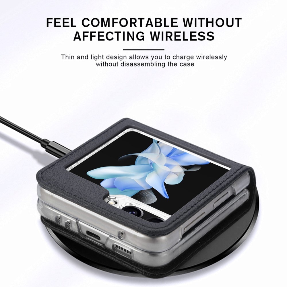 Étui portefeuille Slim Card Wallet Samsung Galaxy Z Flip 6, noir