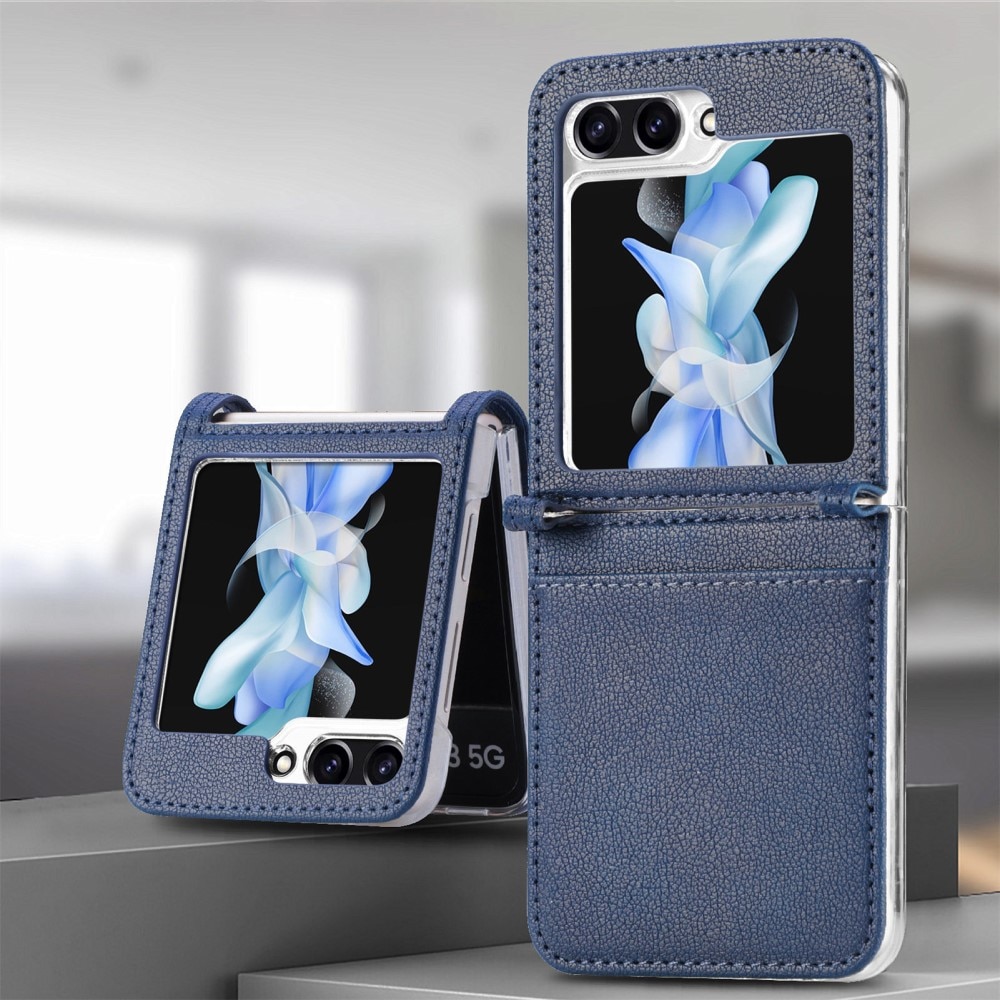 Étui portefeuille Slim Card Wallet Samsung Galaxy Z Flip 6, bleu