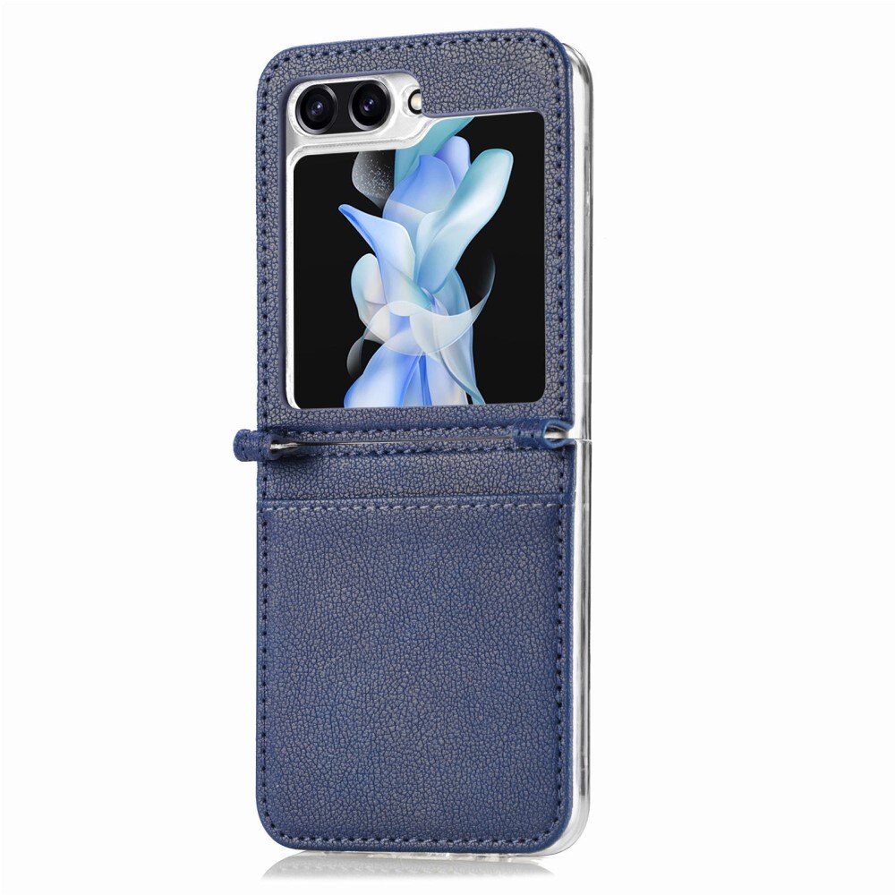 Étui portefeuille Slim Card Wallet Samsung Galaxy Z Flip 6, bleu