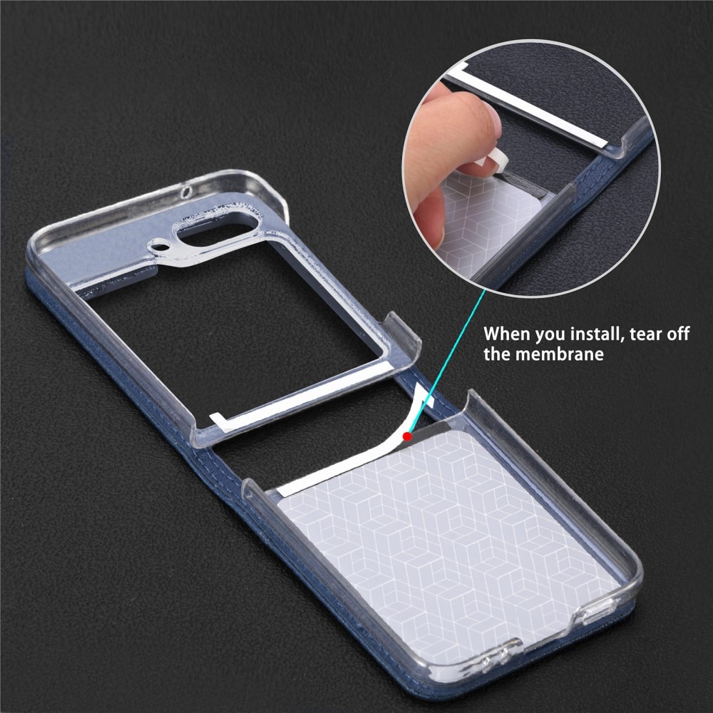 Étui portefeuille Slim Card Wallet Samsung Galaxy Z Flip 6, bleu