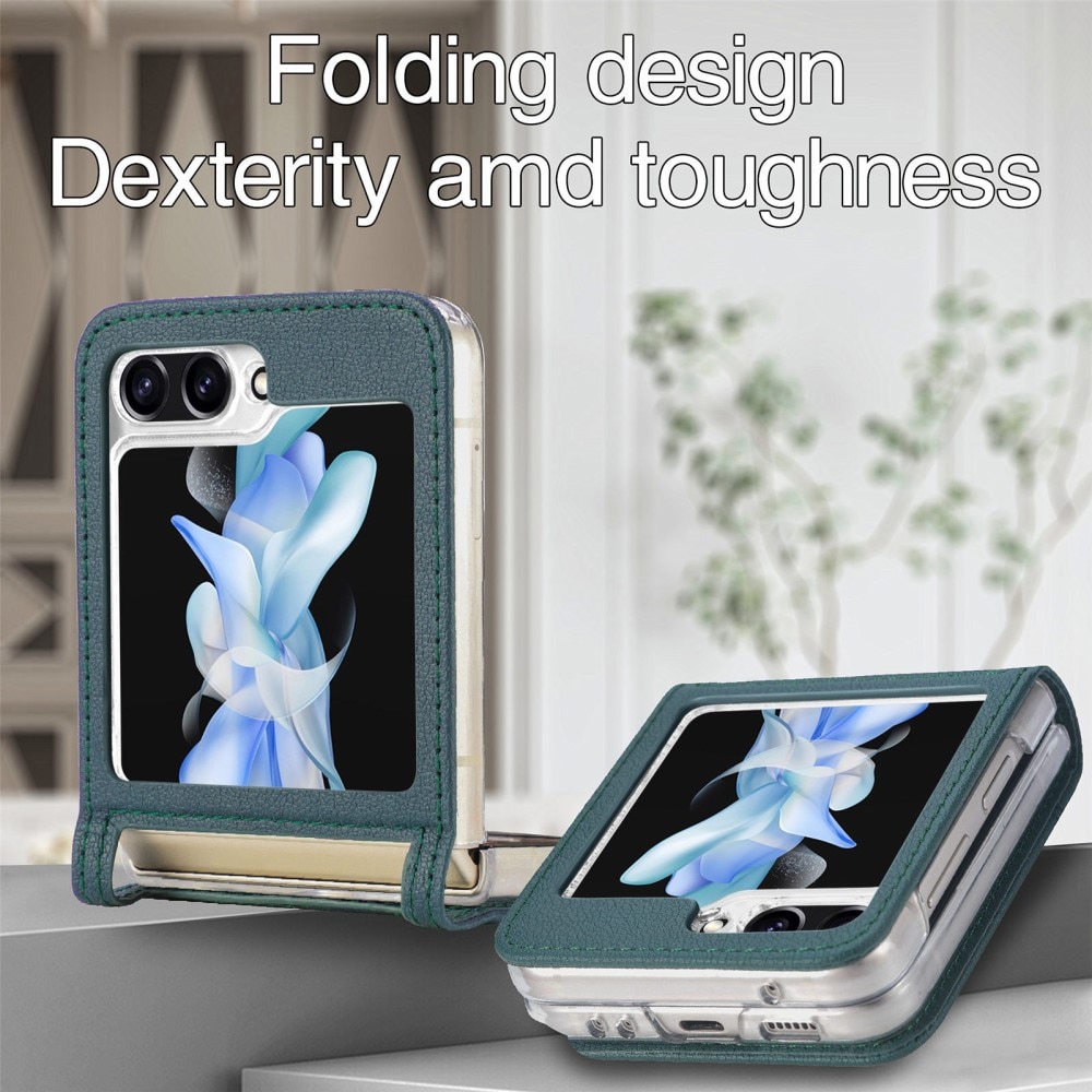 Étui portefeuille Slim Card Wallet Samsung Galaxy Z Flip 6, vert
