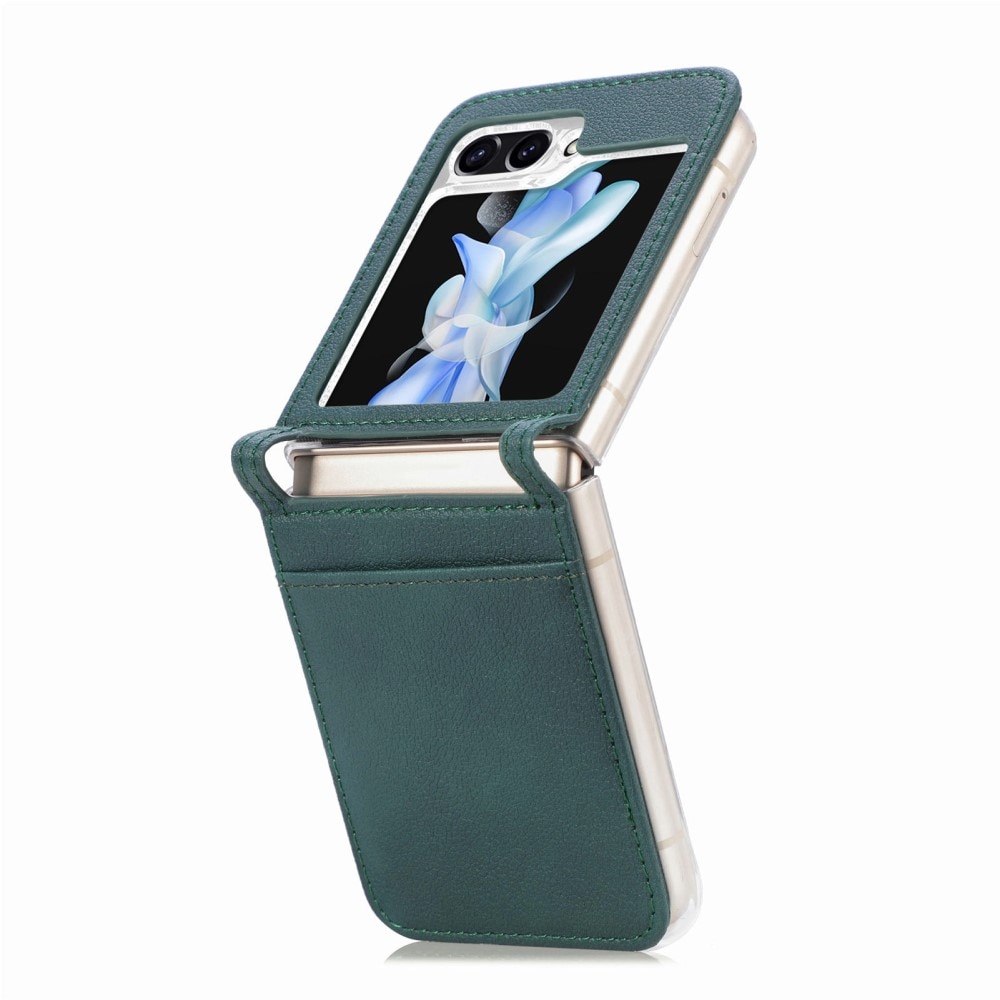 Étui portefeuille Slim Card Wallet Samsung Galaxy Z Flip 6, vert