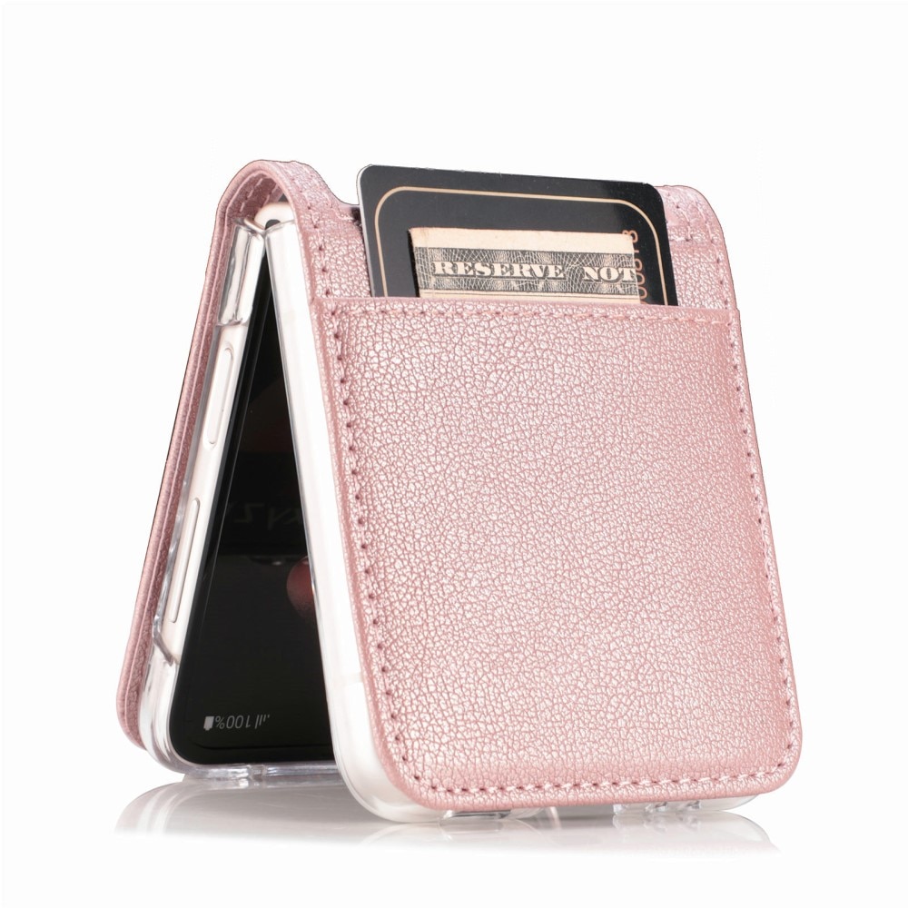 Étui portefeuille Slim Card Wallet Samsung Galaxy Z Flip 6, rose