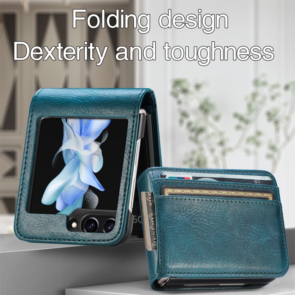 Coque portefeuille Samsung Galaxy Z Flip 6, vert