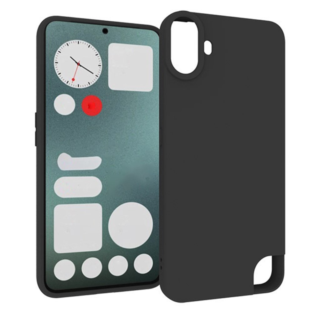 Coque TPU résistante aux chocs Nothing CMF Phone 1, Noir