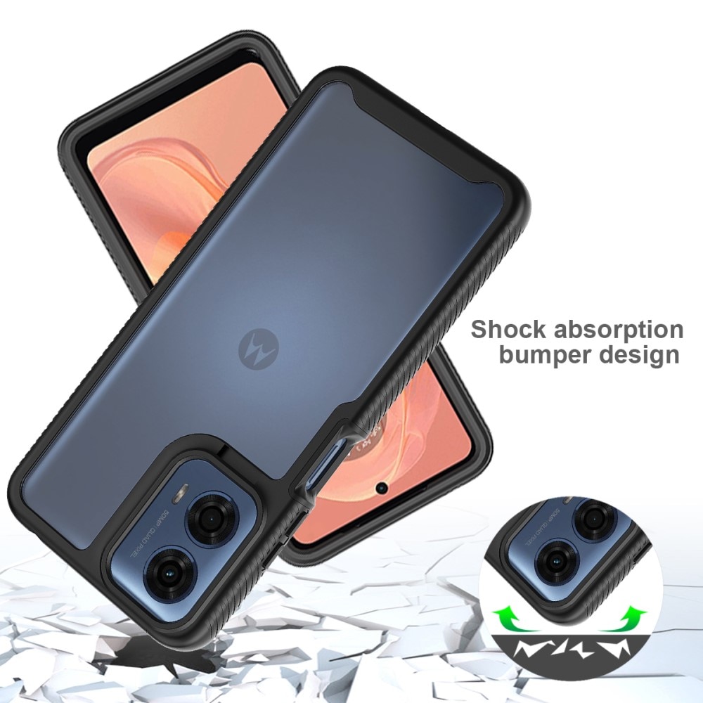 Coque Full Protection Motorola Moto G04, Noir