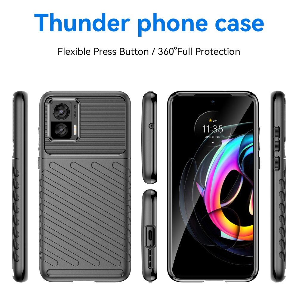 Coque Thunder TPU Motorola Edge 30 Neo Noir