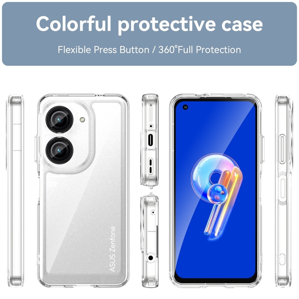 Coque hybride Crystal Hybrid pour Asus Zenfone 9, transparent