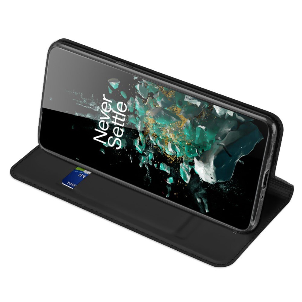 Étui portefeuille Skin Pro Series  OnePlus 10T, Noir