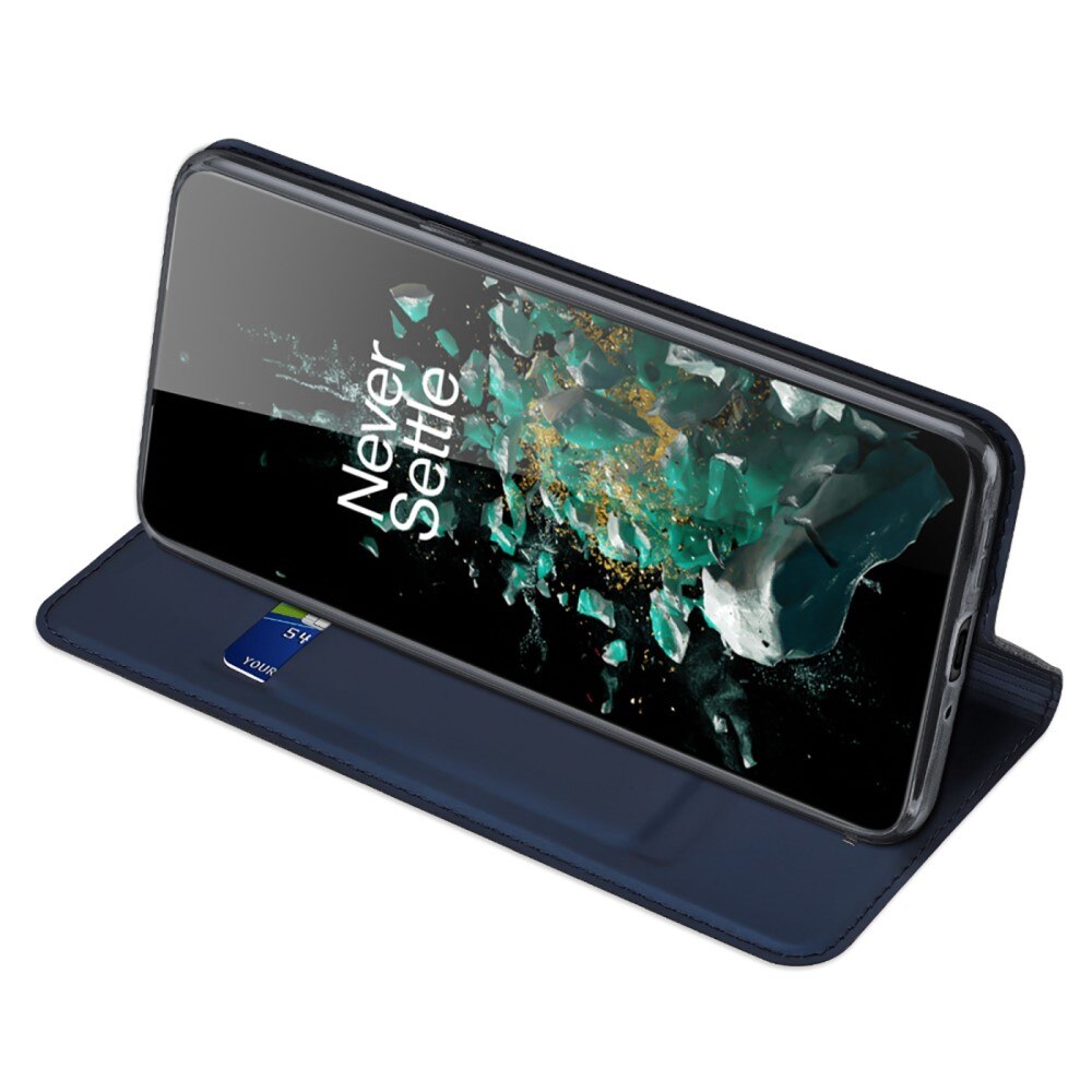 Étui portefeuille Skin Pro Series  OnePlus 10T, Bleu