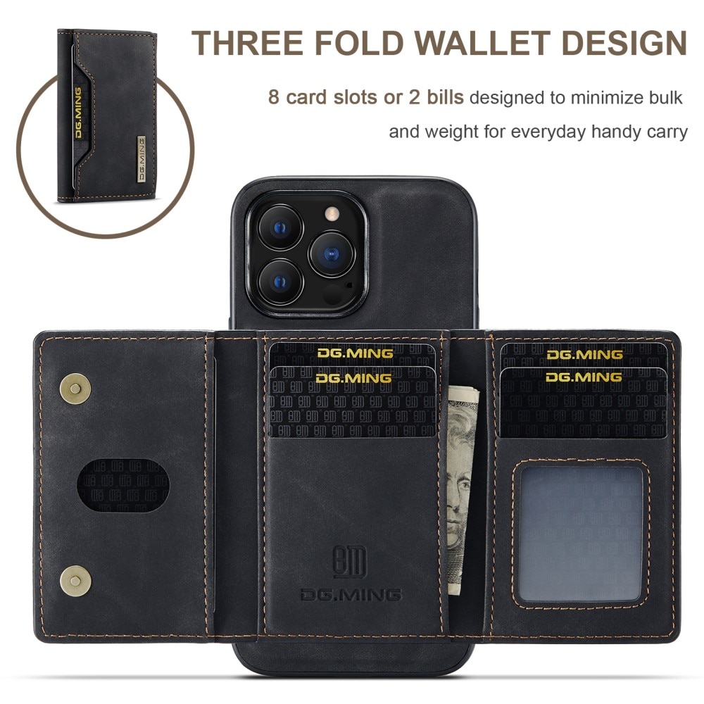 Coque Magnetic Card Slot iPhone 16 Pro, Black
