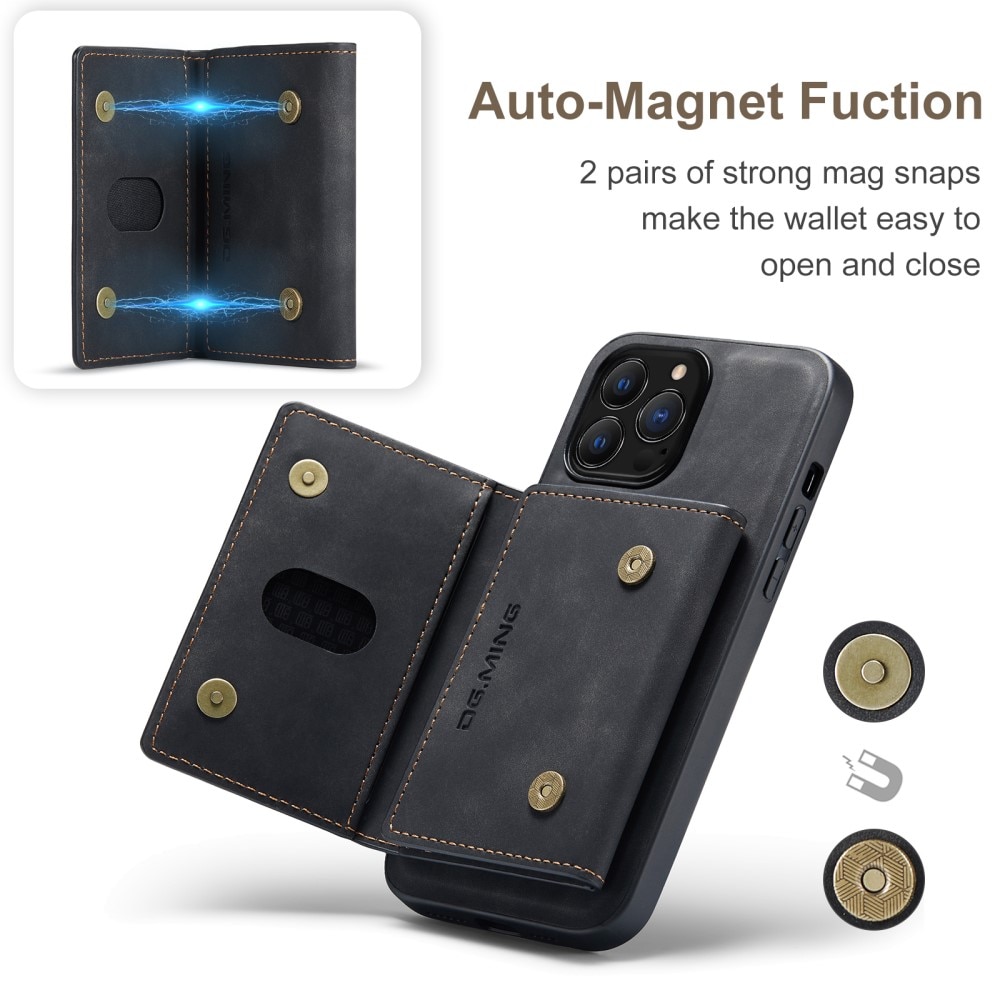 Coque Magnetic Card Slot iPhone 16 Pro, Black