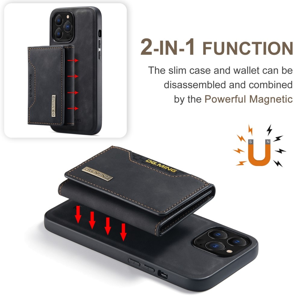 Coque Magnetic Card Slot iPhone 16 Pro, Black