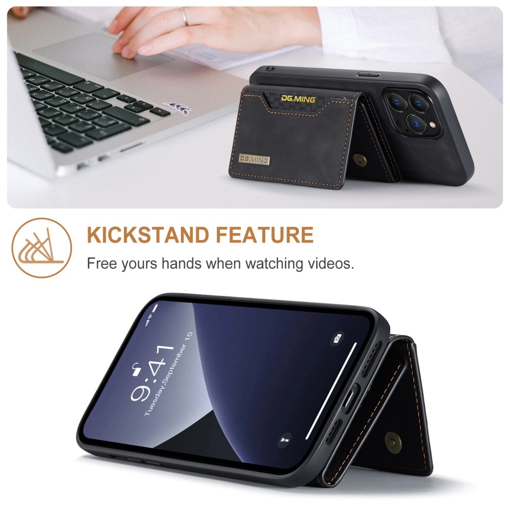 Coque Magnetic Card Slot iPhone 16 Pro, Black