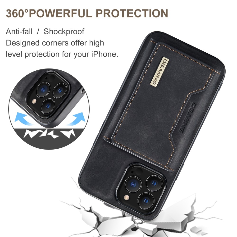 Coque Magnetic Card Slot iPhone 16 Pro, Black