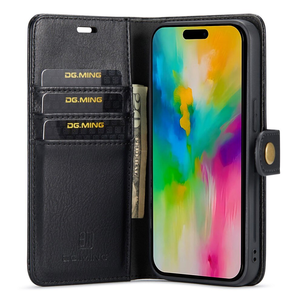 Étui portefeuille Magnet Wallet iPhone 16 Pro, Black